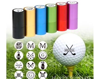 Custom Golf Ball Stamp Box, Personalized Golf Stamps, Gift for Golfer, Golf Ball Marker, Golf Accessories, Gifts For Men, Fathers Day Gift
