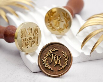 Custom Wax Seal Stamp, Personalized Wax Seals, Initial Sealing Wax Stamp, Wedding Stamp Kit for Wedding Invitation, Alphabet Wax Seal Kit