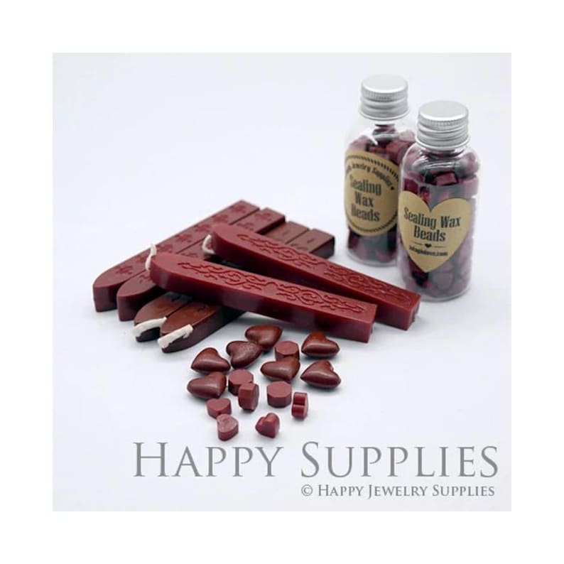 Burgundy / Deep Red / Red Sealing Wax Stick / Sealing Wax Bead for Wax Seal Stamp image 1