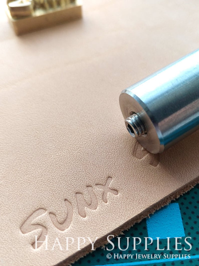 Custom Leather Stamp / Custom Brass Emboss Stamp / Etsy