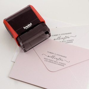 Timbro personalizzato con indirizzo di ritorno / Timbro autoinchiostrante con indirizzo di ritorno a casa / Timbro personalizzato con indirizzo / Timbro personalizzato