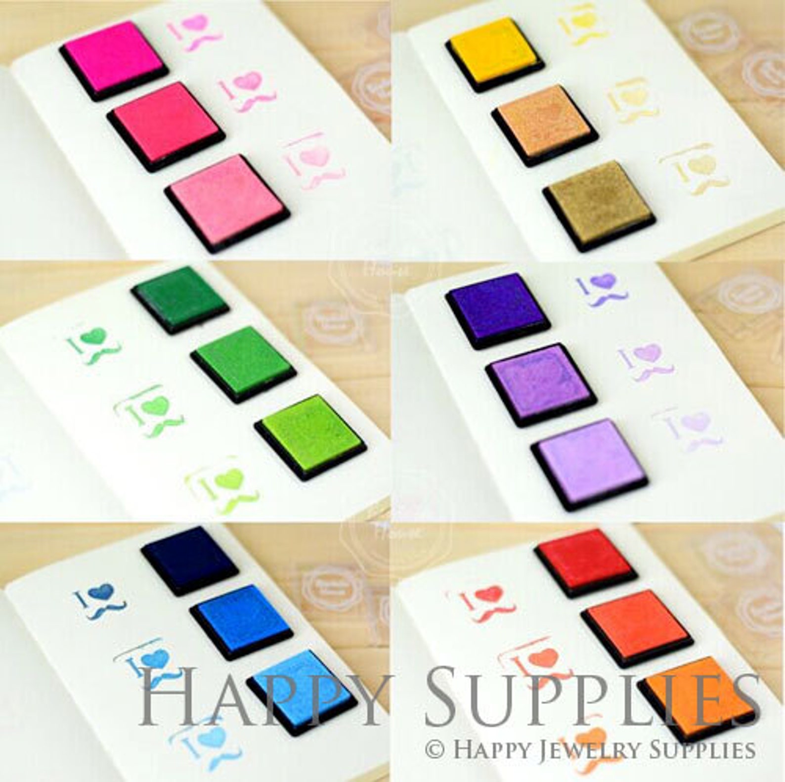 Set of 20 Colors Rubber stamp Ink pad for DIY scrapbook Etsy