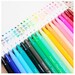 24 Color Korea Cute Stationery Gel Pen Set, Watercolor Marker Brush Pen Set for DIY Painting Drawing Text Liner, Scrapbook (PEN01) 