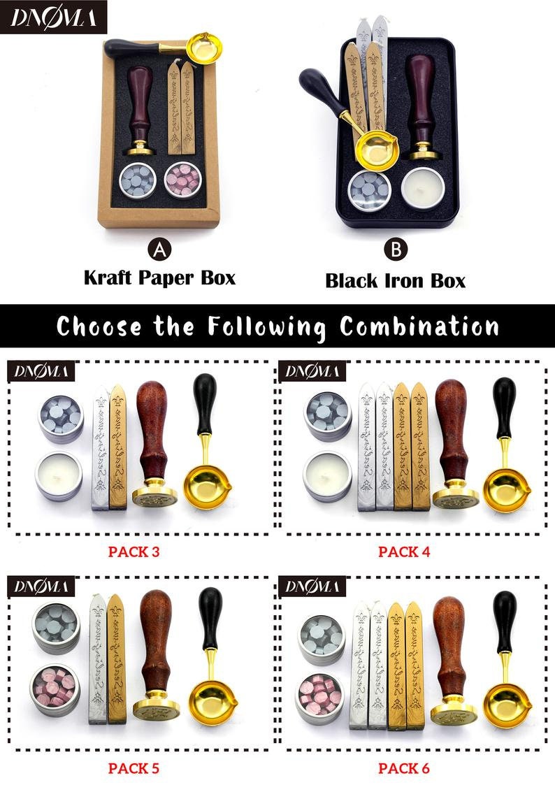 Wax Seal Stamp - 27BT 1pcs Geometric Mountain Moon Star Metal Stamp Wedding Wax Seal Stamp Sealing Wax Stamp WS676
