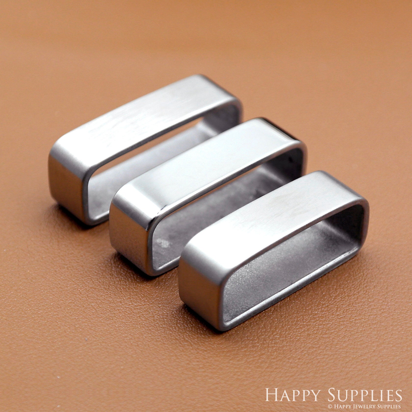 2pcs Stainless Steel Belt Loop Leather Belt Keepers Belt Fastener ...