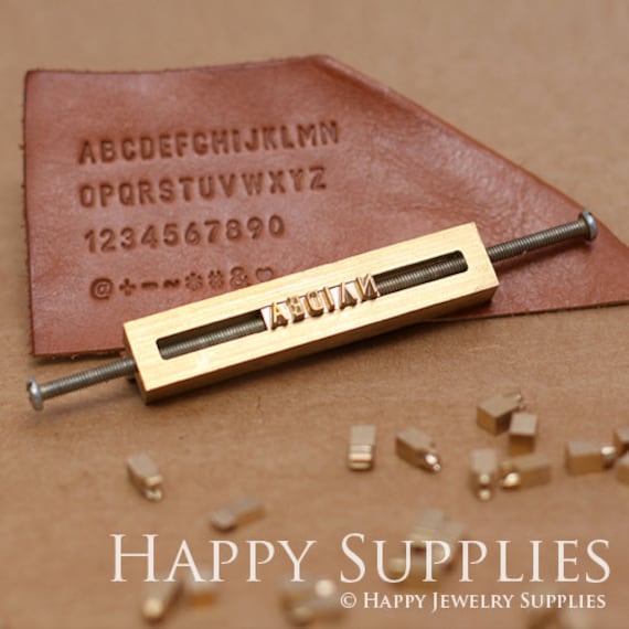Leather on sale stamping letters
