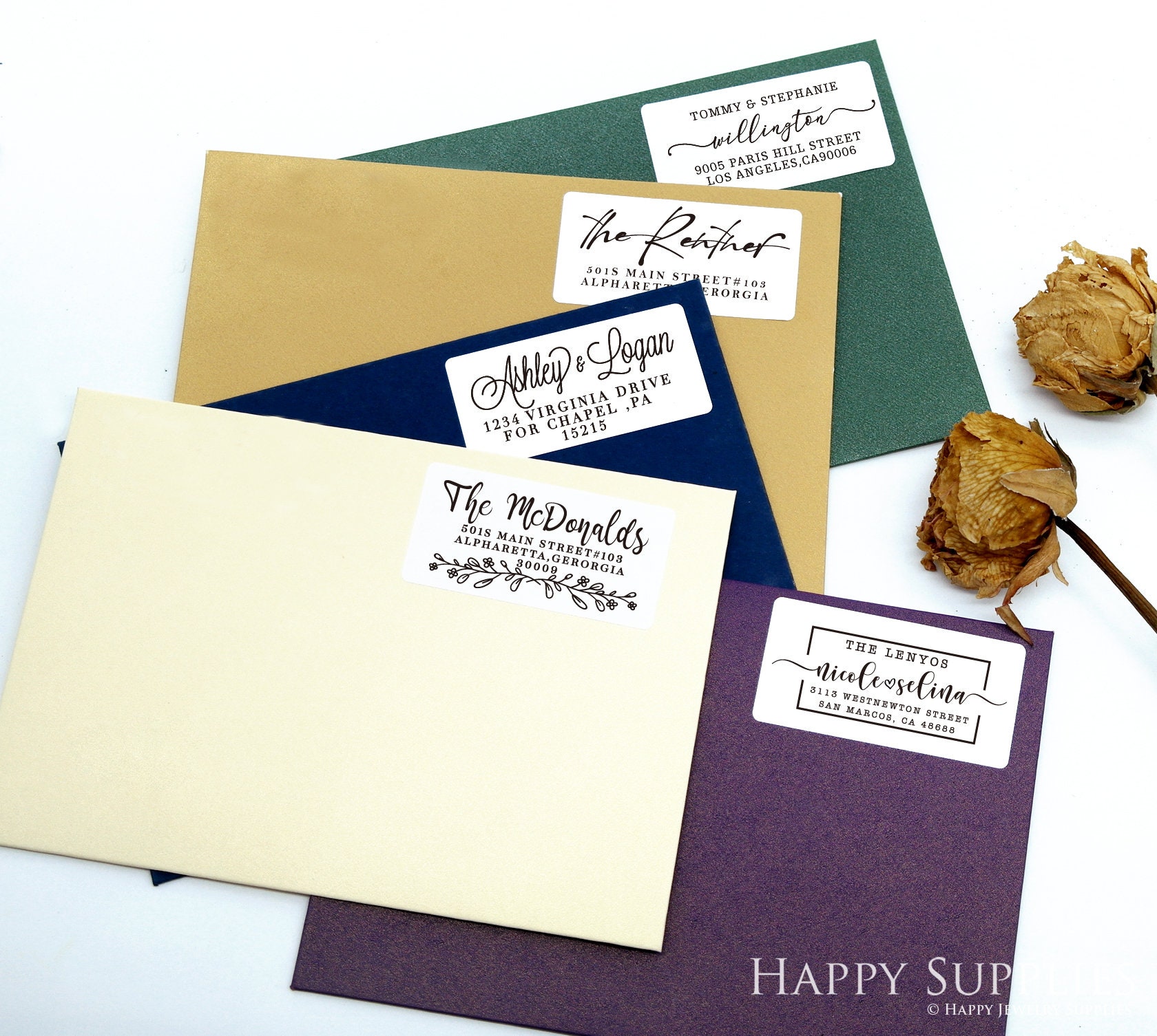 Address Labels ROLLS Return Address Labels Roll Custom Guest Etsy Australia