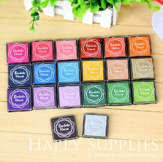 Set of 20 Colors Rubber stamp Ink pad for DIY scrapbook Etsy