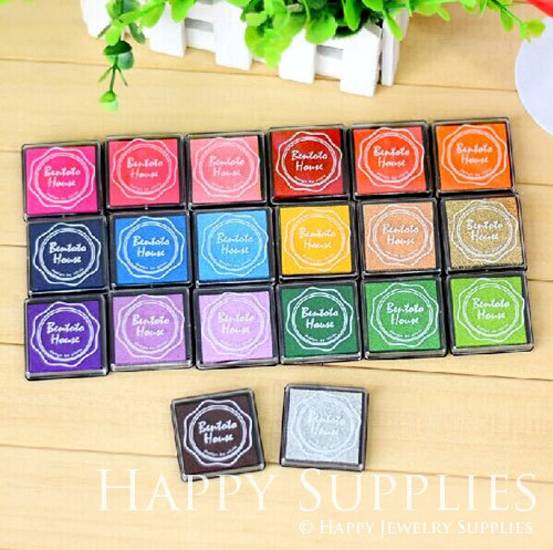Set of 20 Colors Rubber stamp Ink pad for DIY scrapbook Etsy