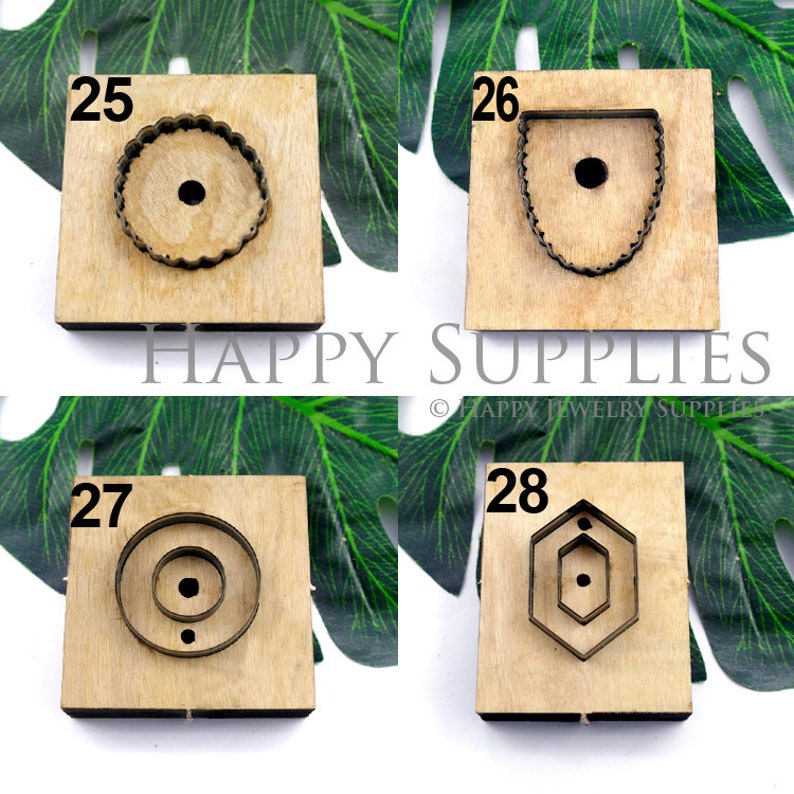 Oval Leather Cutting Die Earring / Leaf Steel Rule Metal Die Etsy