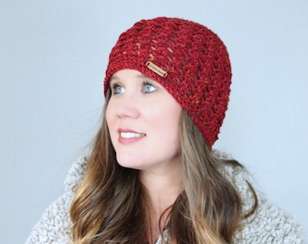 Crochet Beanie Pattern, Bonnie Bell Beanie, Instant Download