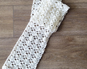 Lacy Scarf Crochet Pattern: Women's Spring Scarf (Instant Download)