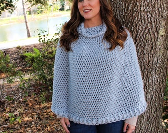 Crochet Poncho Pattern, Paisley Poncho, Instant Download