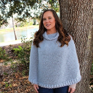 Crochet Poncho Pattern, Paisley Poncho, Instant Download