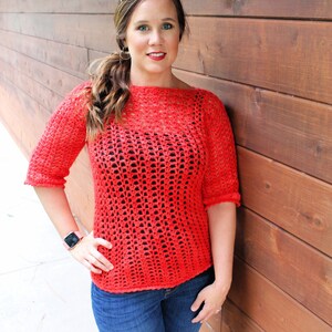 Women's Sweater Crochet Pattern, Women's Crochet Top, Spring Top, Katie Blouse, Instant Download