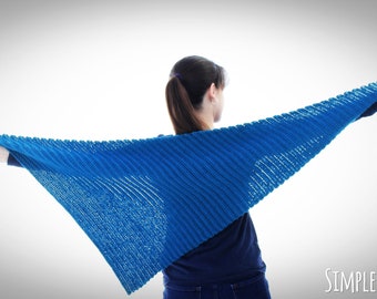 Triangle Shawl Crochet Pattern, Crochet Shawl, Asymmetrical Shawl, Sydney Shawl, Instant Download