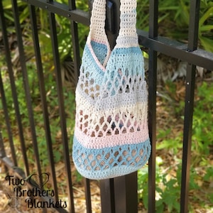 Crochet Market Bag Pattern, Magnolia Market Bag, Instant Download image 4