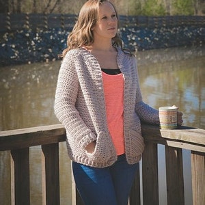 Cardigan with Pockets Crochet Pattern, Crochet Cardigan, Women's Cardigan, Charlotte Cardigan, Instant Download