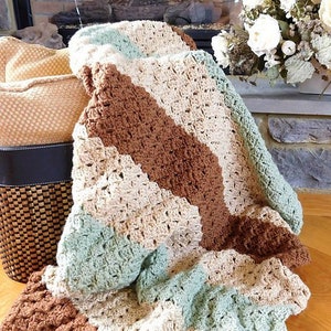 Crochet Blanket Pattern, Dallas Blanket, Instant Download