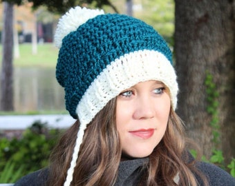 Crochet Hat Pattern, Crochet Slouch Hat, Enchanted Dreams Mini Slouch, Instant Download