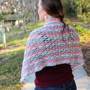 Crochet Shawl Pattern, Sadie Shawl, Instant Download