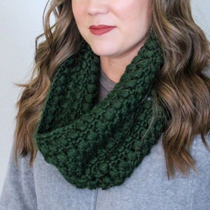 Crochet Cowl Pattern, Winter Blooms Cowl, Instant Download