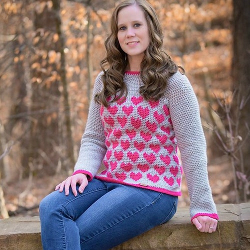 Fair Isle Sweater Crochet Pattern Paris Sweater Instant Etsy