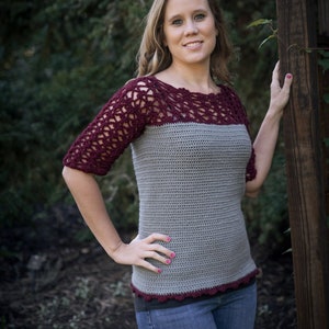 Women&#39;s Sweater Crochet Pattern, Crochet Sweater, Lace Sweater, Siesta Sweater, Instant Download