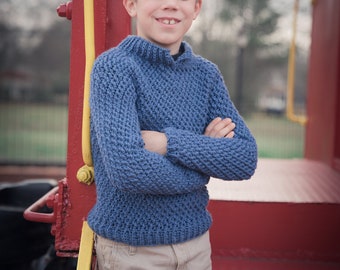 Crochet Children's Sweater Pattern, Savannah Sweater Children's Sizes, Instant Download