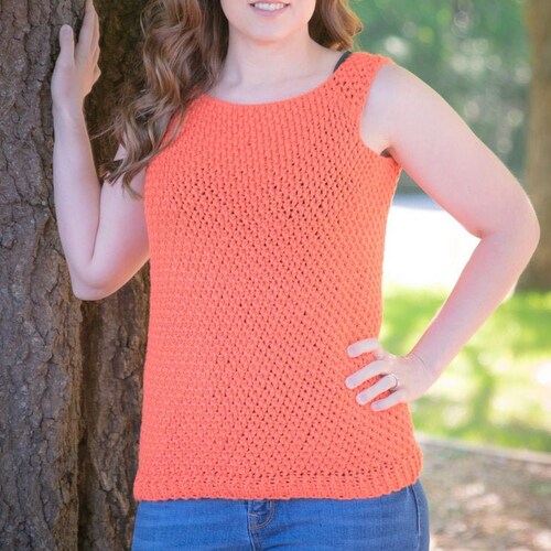 Crochet Tank Top Pattern Sarasota Tank Instant Download Etsy