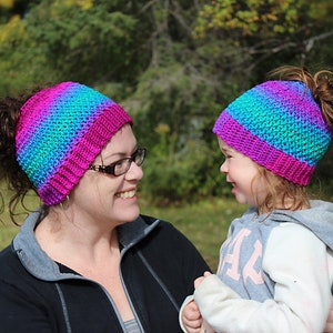 Slouch Hat Crochet Pattern, Messy Bun Hat, Unisex Crochet Hat, Savannah Slouch, Instant Download image 7
