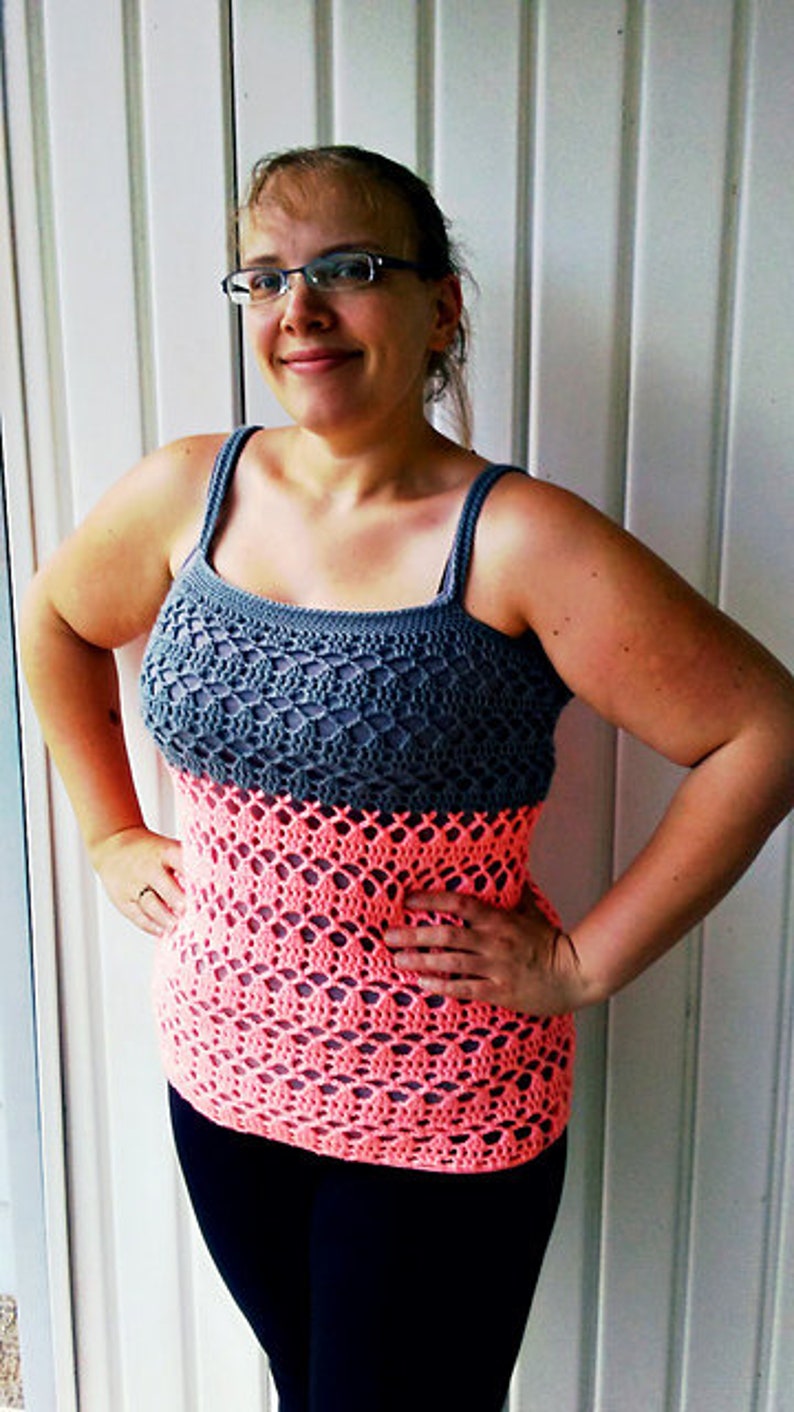 Crochet Tank Top Pattern Sarasota Tank Instant Download Etsy