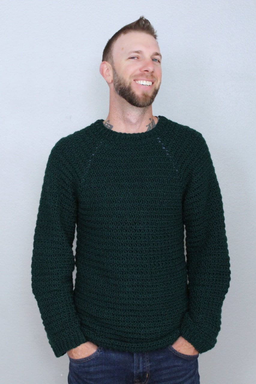 39 Crochet Sweater Patterns for Men You Can Wear Year After Year 16 Men's Crochet Sweater