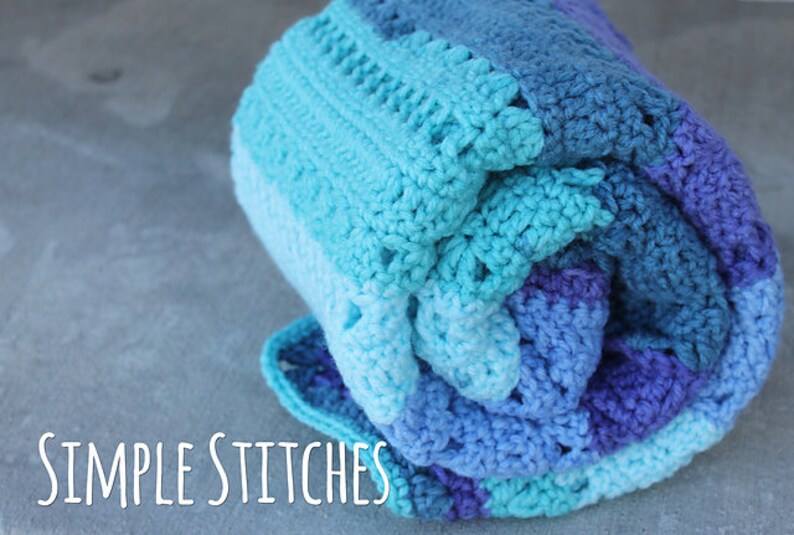 Crochet Blanket Pattern Flowers and Showers Blanket Instant Etsy