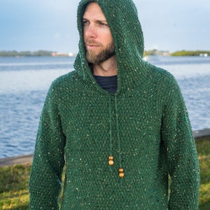 Men's Crochet Hoodie Pattern, Dutton Hoodie, Instant Download image 6