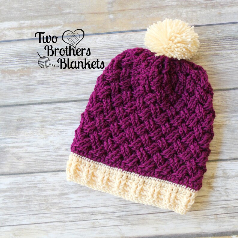 Celtic Weave Hat Crochet Pattern, Cabled Crochet Hat, Instant Download image 2