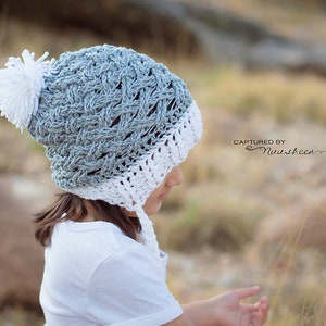 Celtic Weave Hat Crochet Pattern, Cabled Crochet Hat, Instant Download image 7