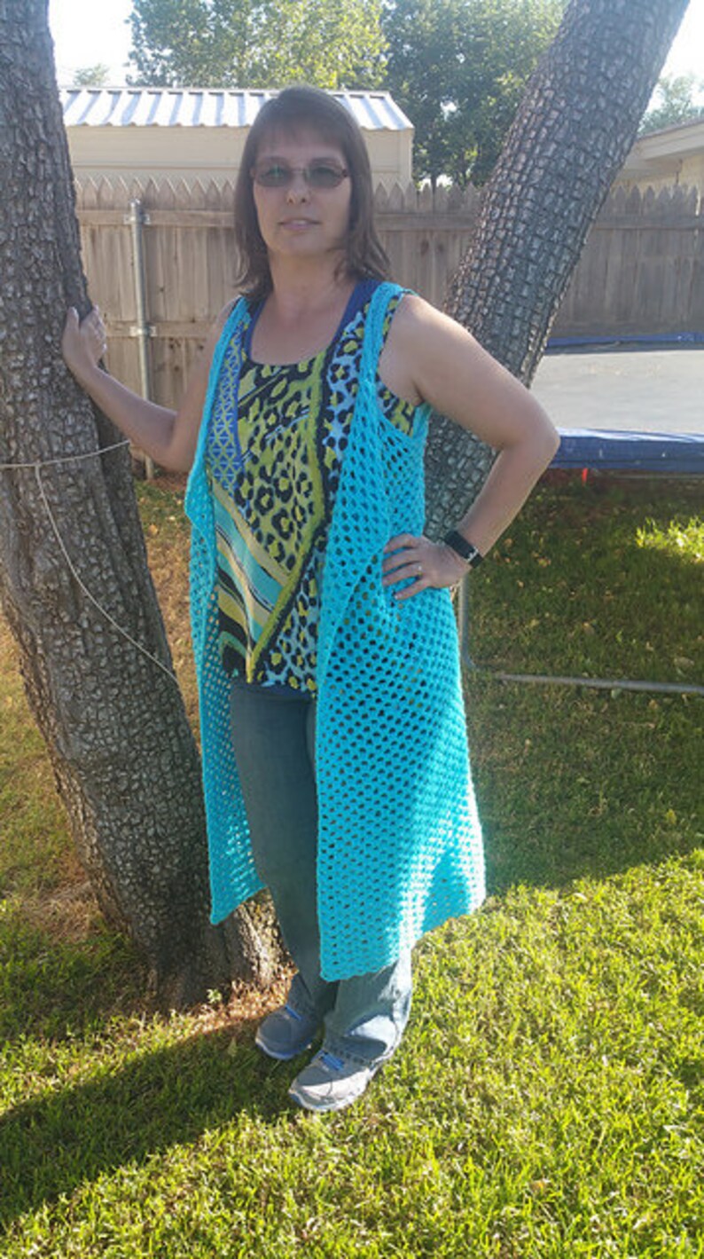 Women's Duster Vest Crochet Pattern Duster Derby Duster Etsy