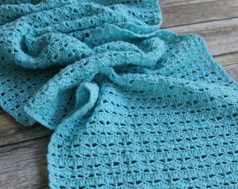 Prayer Shawl Crochet Pattern, Mighty Waves Prayer Shawl, Instant Download