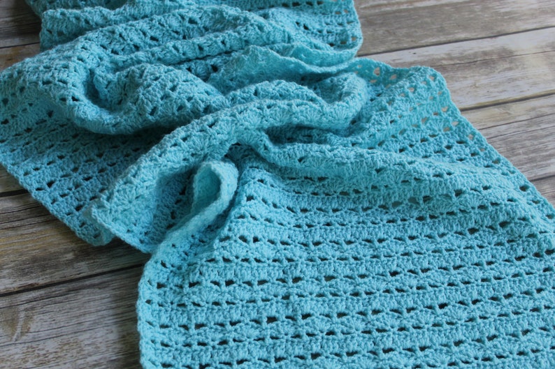 Mighty Waves Prayer Shawl Crochet Pattern (PDF Download) image 1