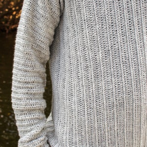 Men's Crochet Sweater Pattern, Maxwell Sweater, Instant Download image 7