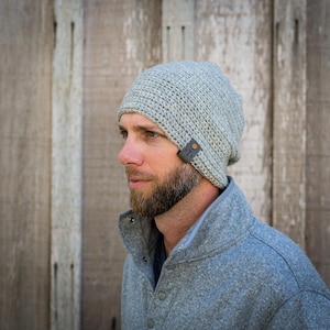 Conan Crochet Beanie Pattern: Men's Fitted Hat (PDF Download)