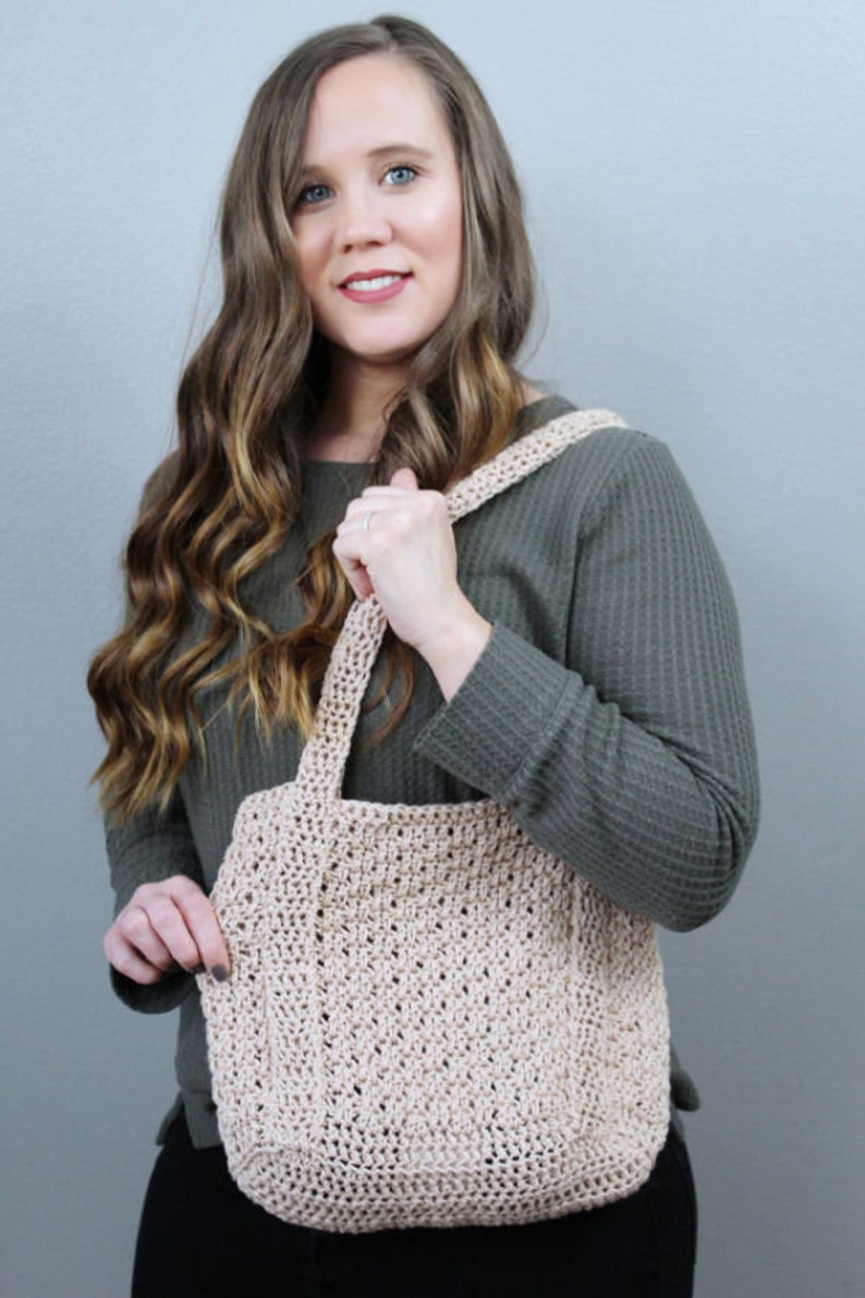 Crochet Bag Pattern, Michelle Tote, Instant Download image 3