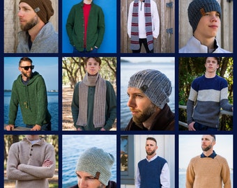 Men's Crochet Patterns Collection, Crochet Makes for Men eBook, Instant Download