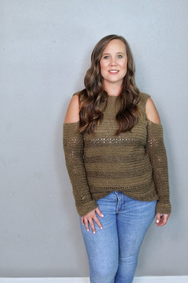 Cold Shoulder Sweater Etsy
