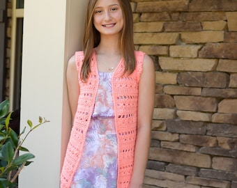 Children's Crochet Flowers & Showers Vest Pattern (Instant Download)