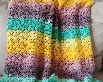 Easy Crochet Blanket Pattern - Sadie Baby Afghan, Instant Download