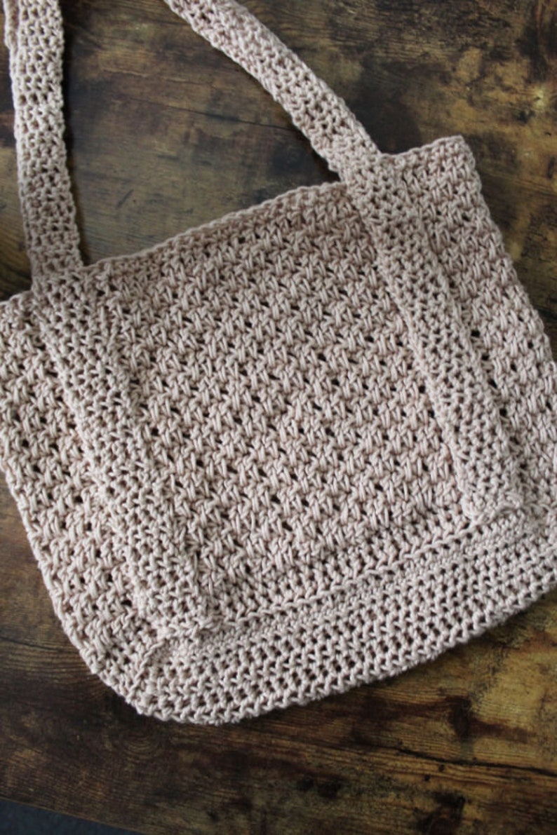 Crochet Bag Pattern, Michelle Tote, Instant Download image 2