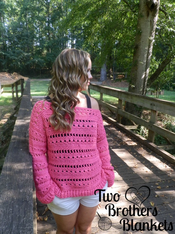Oversized Summer Pullover Crochet Pattern Flowers and Showers Pullover Instant Download Etsy Mexico