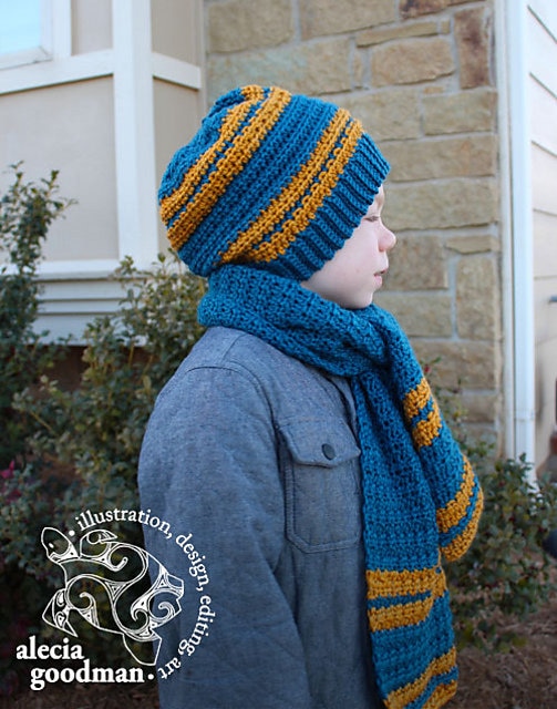 Men's Hat and Scarf Set Crochet Pattern Men's Crochet Etsy Australia